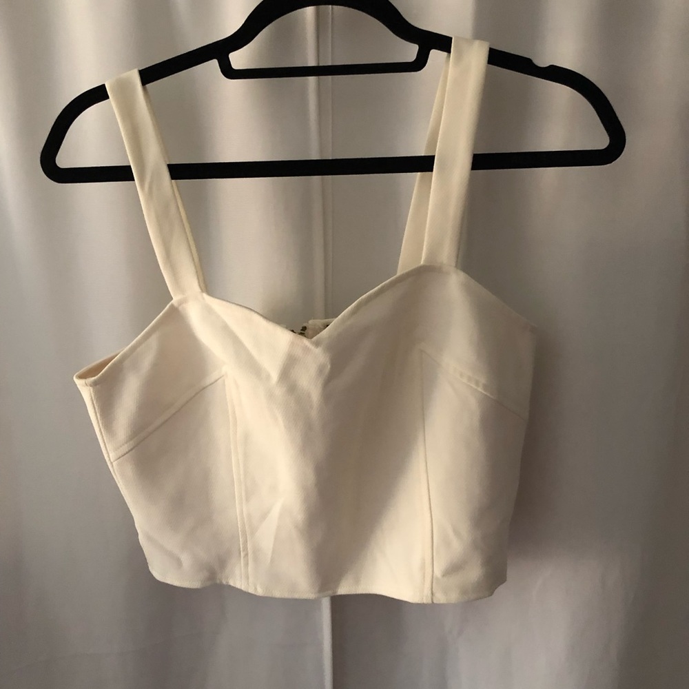 Crop off white top